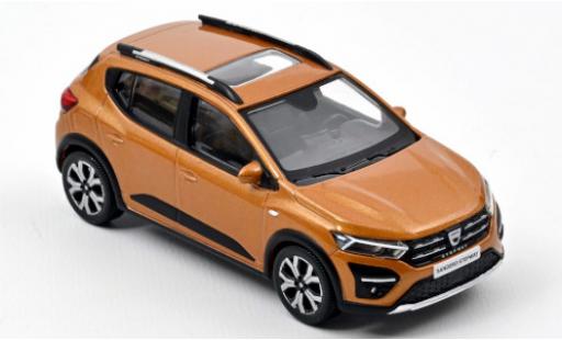 Diecast model cars Dacia Sandero 1/43 Norev Stepway metallic orange 2021 Dacia Sandero 1/43 Norev Stepway metallic orange 2021 diecast model cars