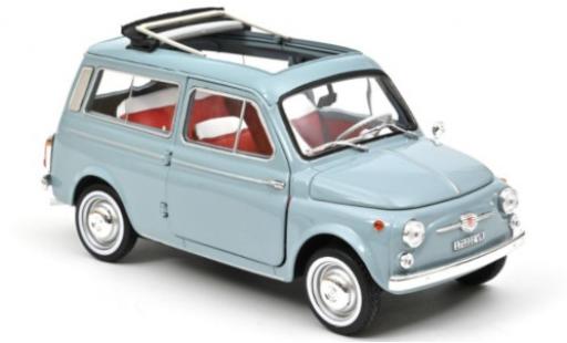 Fiat 500 1/18 Norev Giardiniera blue 1964 diecast model cars