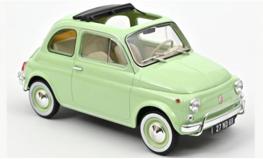 Fiat 500 1/18 Norev L green 1968 diecast model cars