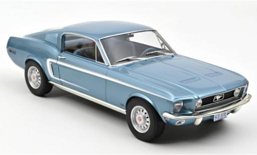Diecast model cars Ford Mustang 1/12 Norev Fastback GT metallic blue 1968 Ford Mustang 1/12 Norev Fastback GT metallic blue 1968 diecast model cars