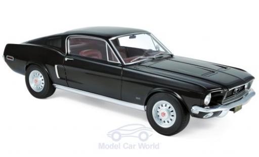 Diecast model cars Ford Mustang 1/12 Norev Fastback black 1968 Ford Mustang 1/12 Norev Fastback black 1968 diecast model cars