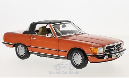 Mercedes 300 SL 1/18 Norev SL metallic red 1986 diecast model cars