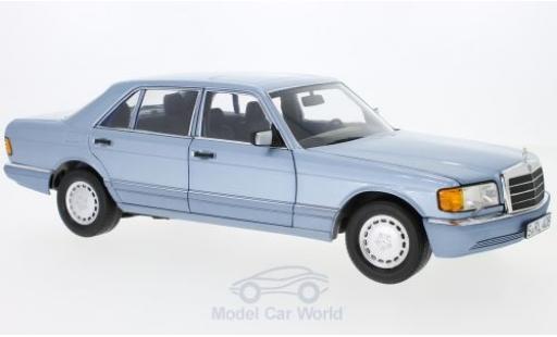 Diecast model cars Mercedes 560 SEL 1/18 Norev SEL (W126) metallic blue 1991 Mercedes 560 SEL 1/18 Norev SEL (W126) metallic blue 1991 diecast model cars