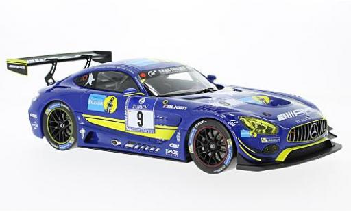 Mercedes AMG GT 1/18 Norev 3 No.9 Black Falcon Bilstein 24h Nürburgring 2016 Y.Buurman/M.Engel/H.Haupt/D.Müller diecast model cars