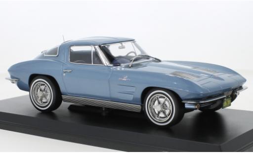 Diecast model cars Chevrolet Corvette 1/18 Norev Sting Ray (C2) metallise blue 1963 Chevrolet Corvette 1/18 Norev Sting Ray (C2) metallise blue 1963 diecast model cars