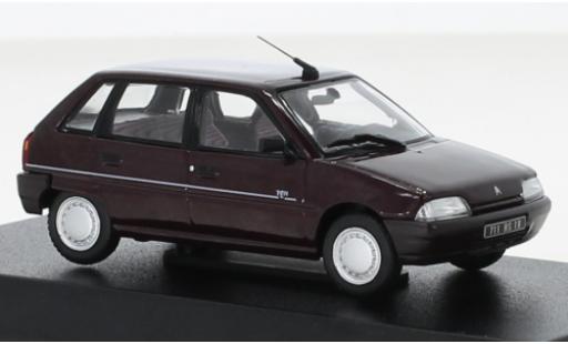 Diecast model cars Citroen AX 1/43 Norev TEN metallise red 1992 Citroen AX 1/43 Norev TEN metallise red 1992 diecast model cars