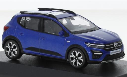 Diecast model cars Dacia Sandero 1/43 Norev Stepway metallise blue 2021 Dacia Sandero 1/43 Norev Stepway metallise blue 2021 diecast model cars