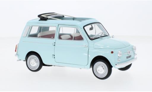 Fiat 500 1/18 Norev Giardiniera blue clair 1964 diecast model cars
