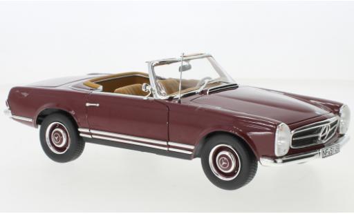 Diecast model cars Mercedes 230 1/18 Norev SL red foncé 1963 Mercedes 230 1/18 Norev SL red foncé 1963 diecast model cars
