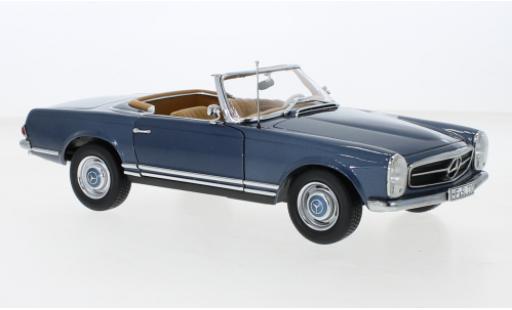 Diecast model cars Mercedes 230 1/18 Norev SL (W113) metallise blue 1963 Mercedes 230 1/18 Norev SL (W113) metallise blue 1963 diecast model cars