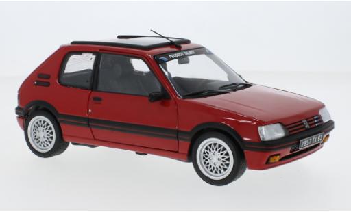 Diecast model cars Peugeot 205 1/18 Norev GTI 1.9 PTS red 1991 Peugeot 205 1/18 Norev GTI 1.9 PTS red 1991 diecast model cars