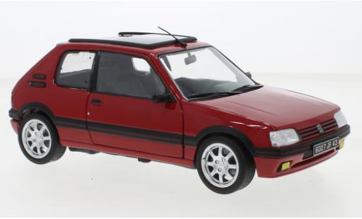 Diecast model cars Peugeot 205 1/18 Norev GTI 1.9 red 1991 Peugeot 205 1/18 Norev GTI 1.9 red 1991 diecast model cars