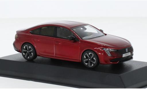 Peugeot 508 1/43 Norev GT hybride metallise red 2023 diecast model cars