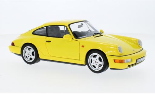 Diecast model cars Porsche 964 1/18 Norev 911  Carrera 2 yellow 1990 Porsche 964 1/18 Norev 911  Carrera 2 yellow 1990 diecast model cars