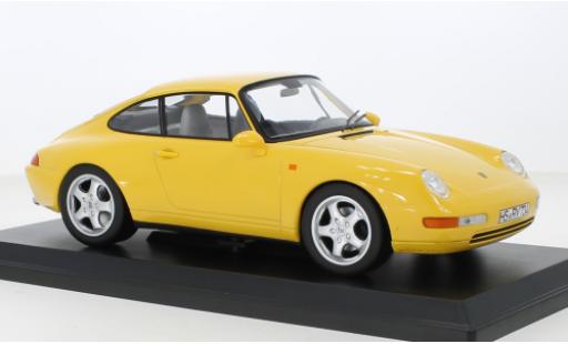 Diecast model cars Porsche 993 1/18 Norev 911  Carrera yellow 1994 Porsche 993 1/18 Norev 911  Carrera yellow 1994 diecast model cars