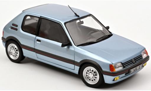 Diecast model cars Peugeot 205 1/18 Norev Gti 1.6 blue 1988 Peugeot 205 1/18 Norev Gti 1.6 blue 1988 diecast model cars