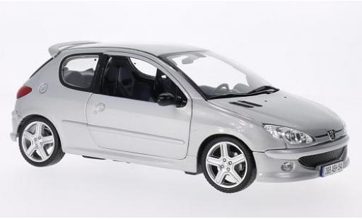 Diecast model cars Peugeot 206 1/18 Norev RC silber 2003 1:18 Peugeot 206 1/18 Norev RC silber 2003 1:18 diecast model cars