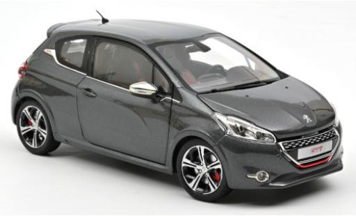 Peugeot 208 1/18 Norev GTi metallic grey 2013 diecast model cars
