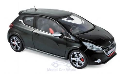 Peugeot 208 1/18 Norev GTi metallic black 2013 diecast model cars