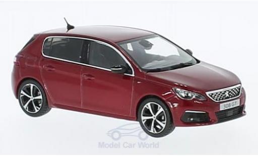 Diecast model cars Peugeot 308 GT 1/43 Norev GT metallic red 2017 Peugeot 308 GT 1/43 Norev GT metallic red 2017 diecast model cars