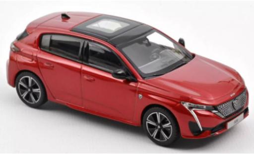 Diecast model cars Peugeot 308 1/43 Norev GT metallic red 2021 Peugeot 308 1/43 Norev GT metallic red 2021 diecast model cars
