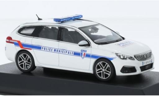 Peugeot 308 1/43 Norev SW Police Municipale (F) 2018 1:43 diecast model cars