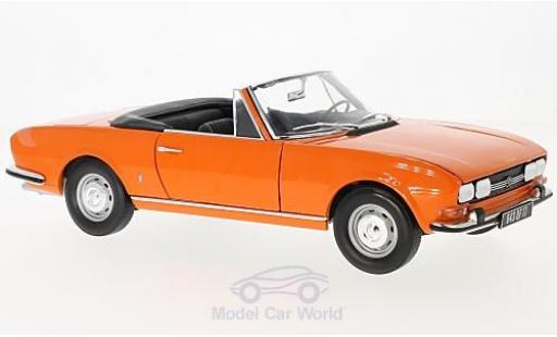 Diecast model cars Peugeot 504 Cabriolet 1/18 Norev Cabriolet orange 1970 Peugeot 504 Cabriolet 1/18 Norev Cabriolet orange 1970 diecast model cars
