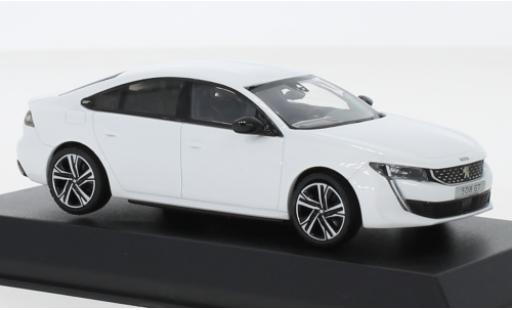 Peugeot 508 1/43 Norev GT metallic white 2018 diecast model cars