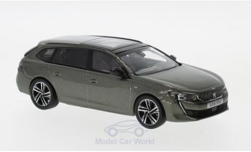 Peugeot 508 SW 1/43 Norev SW GT metallic grey 2018 diecast model cars