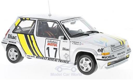 Diecast model cars Renault 5 GT Turbo 1/18 Norev Supercinq GT Turbo No.17 Rallye WM Tour de Corse 1989 J.Ragnotti/G.Thimonier Renault 5 GT Turbo 1/18 Norev Supercinq GT Turbo No.17 Rallye WM Tour de Corse 1989 J.Ragnotti/G.Thimonier diecast model cars