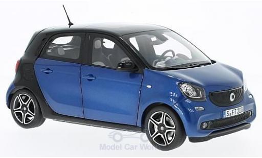 Diecast model cars Smart ForFour 1/18 Norev forfour metallic blue/black 2015 Smart ForFour 1/18 Norev forfour metallic blue/black 2015 diecast model cars