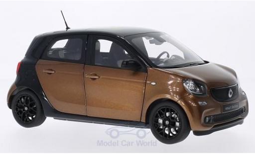 Diecast model cars Smart ForFour 1/18 Norev Forfour metallic bronze/black 2014 Smart ForFour 1/18 Norev Forfour metallic bronze/black 2014 diecast model cars