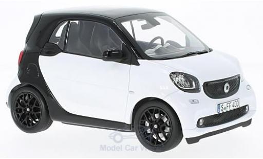 Smart ForTwo 1/18 Norev fortwo white/black 2015 diecast model cars