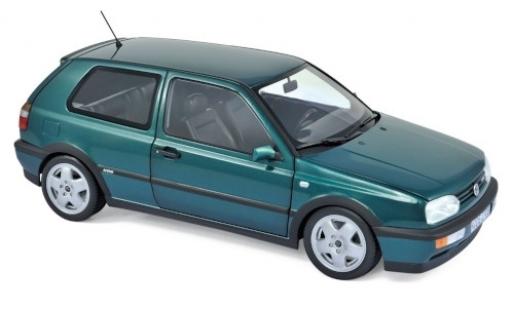 Volkswagen Golf 1/18 Norev III VR6 metallic green 1996 diecast model cars