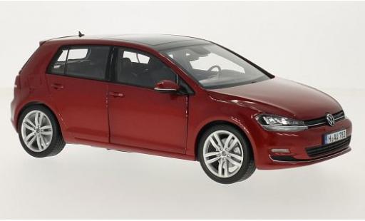 Volkswagen Golf 1/18 Norev VII metallic red 2014 sans Vitrine diecast model cars
