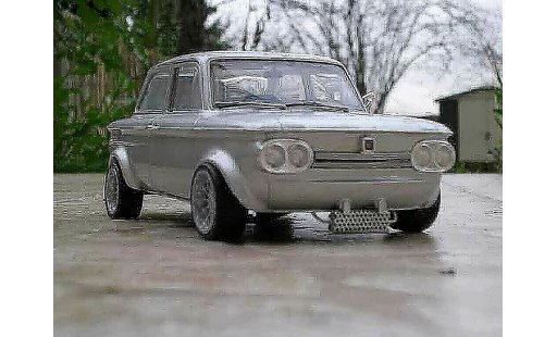 NSU TT Racing 1/18 Revell grey diecast model cars