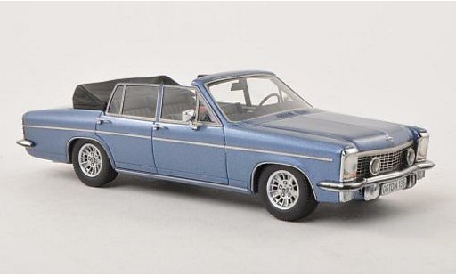 Opel Diplomat B Cabriolet Fissore 1/43 Neo B Convertible blue 1971 diecast model cars