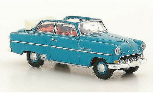 Opel Olympia Rekord 1/87 Brekina Convertible-Limousine turquoise diecast model cars