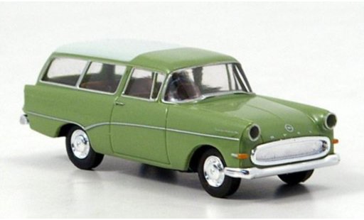 Opel Rekord P1 1/87 Brekina P 1 Caravan green/white 1957 diecast model cars