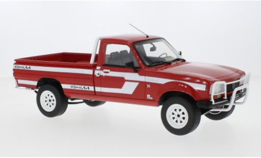 Diecast model cars Peugeot 504 1/18 Ottomobile Pick Up Dangel red 1993 Peugeot 504 1/18 Ottomobile Pick Up Dangel red 1993 diecast model cars