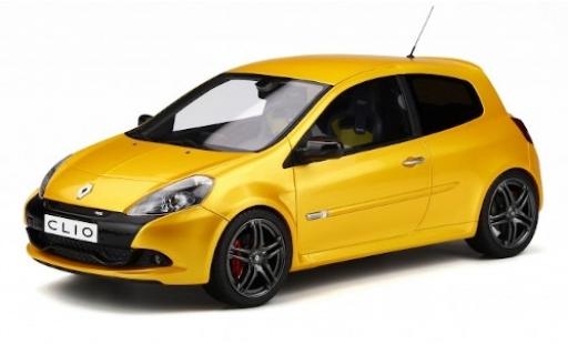 Diecast model cars Renault Clio 1/18 Ottomobile 3 RS Phase 2 Sport Cup metallic yellow 2010 Renault Clio 1/18 Ottomobile 3 RS Phase 2 Sport Cup metallic yellow 2010 diecast model cars