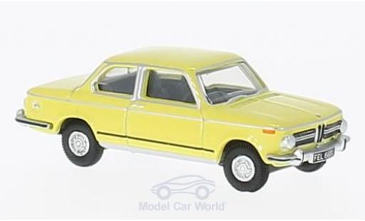 Bmw 2002 1/76 Oxford yellow RHD diecast model cars