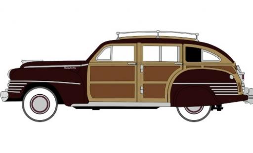 Chrysler Town & Country 1/87 Oxford Woody Wagon red/Holzoptik 1942 diecast model cars