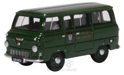 Ford 400E 1/76 Oxford Minibus green London Fire Brigade diecast model cars