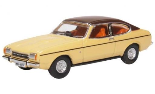 Ford Capri 1/76 Oxford Mk2 beige/matt-brown RHD diecast model cars