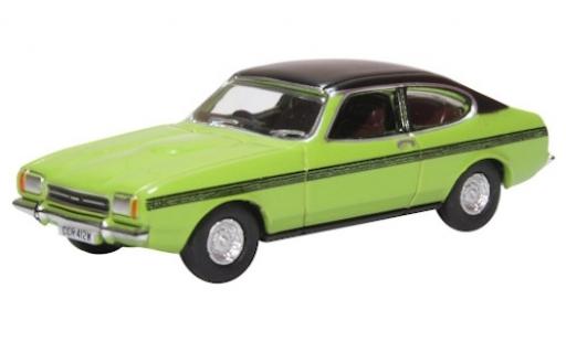Diecast model cars Ford Capri 1/76 Oxford MKII green/matt-black RHD Ford Capri 1/76 Oxford MKII green/matt-black RHD diecast model cars