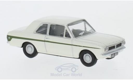 Diecast model cars Ford Cortina 1/76 Oxford MK2 white/green RHD Ford Cortina 1/76 Oxford MK2 white/green RHD diecast model cars