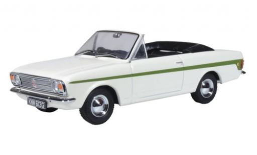 Diecast model cars Ford Cortina 1/43 Oxford MkII Crayford Convertible white/green RHD Ford Cortina 1/43 Oxford MkII Crayford Convertible white/green RHD diecast model cars