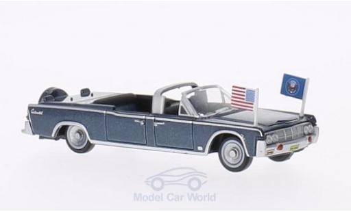 Diecast model cars Lincoln Continental 1/87 Oxford X100 metallic blue 1961 Staatsfahrzeug mit USA-Standarten Lincoln Continental 1/87 Oxford X100 metallic blue 1961 Staatsfahrzeug mit USA-Standarten diecast model cars