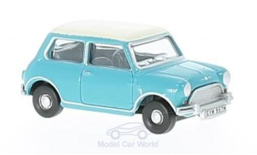 Diecast model cars Mini Cooper S 1/76 Oxford türkis/white Mini Cooper S 1/76 Oxford türkis/white diecast model cars
